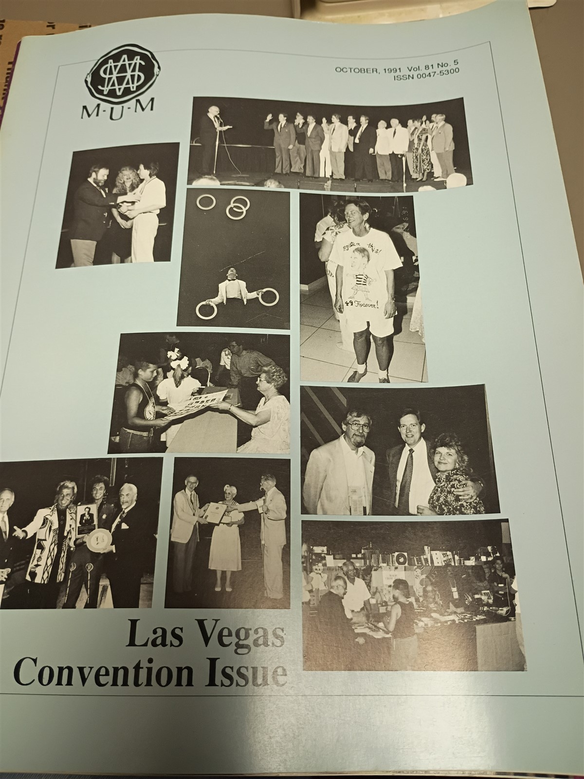 Las Vegas Convention MUM Society of American Magicians Magazine Issue 1991 #12