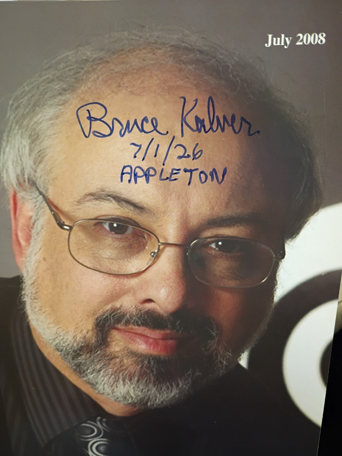 Bruce Kalver MUM Society of American Magicians Autographed Issue July 2008 #2