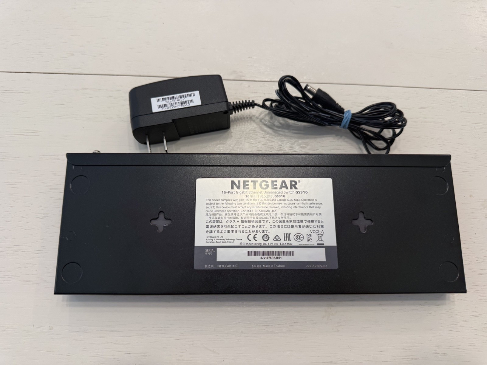 NETGEAR GS316-311NAS 16-Port Gigabit Ethernet Unmanaged Network Switch,