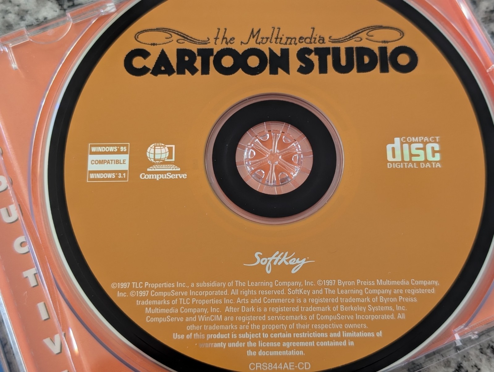 Soft Key The Multimedia Cartoon Studio Byron CD-ROM Software 1997 Windows 95/3.1