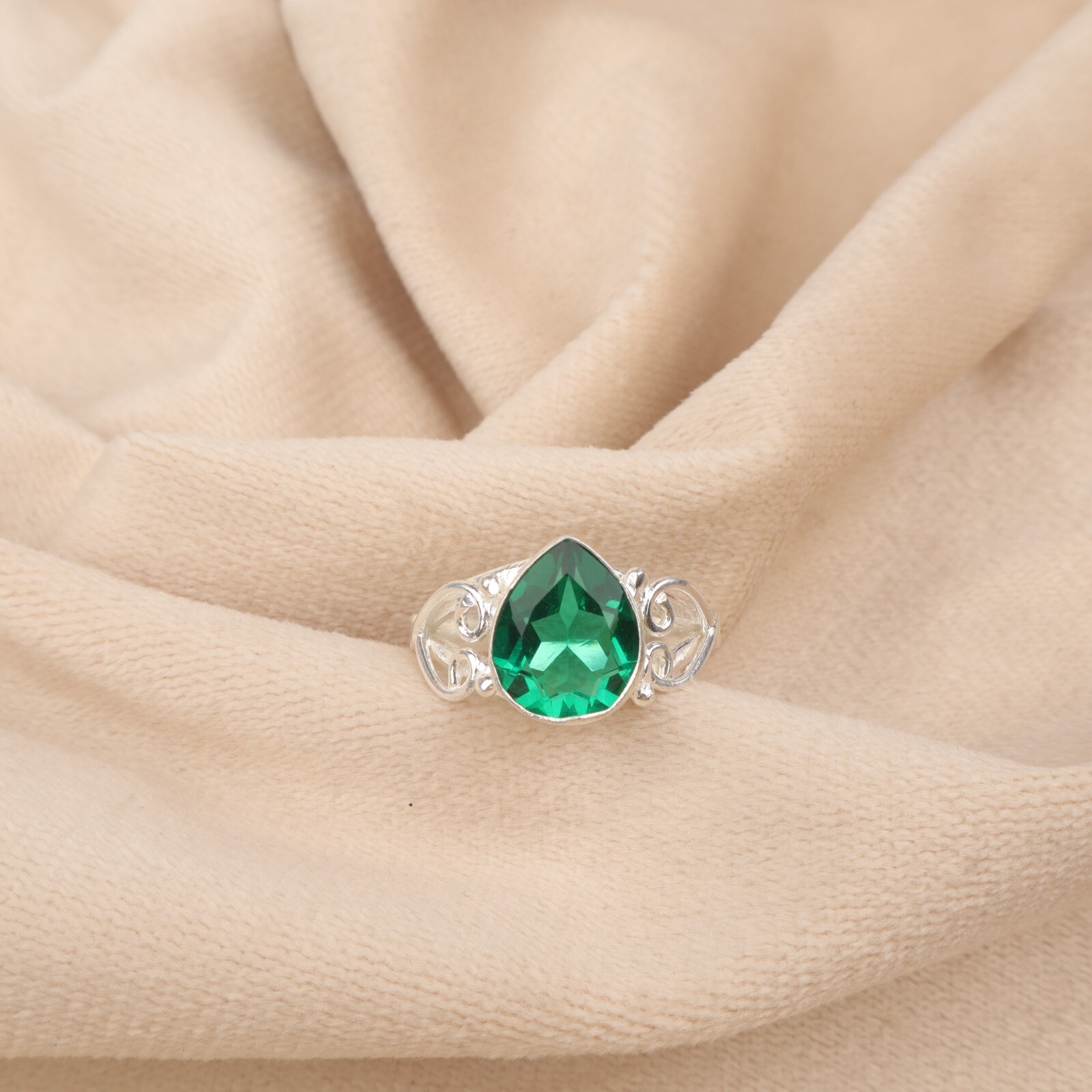 Rare Chrome Diopside Gemstone 925 Sterling Silver May Birthstone All Ring Size.