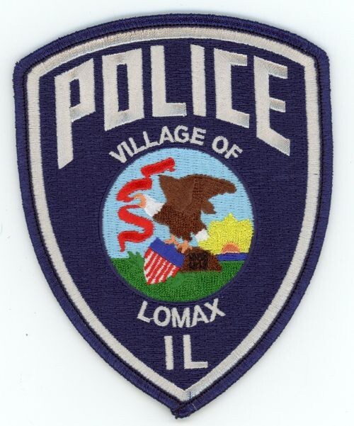 ILLINOIS IL LOMAX POLICE NICE SHOULDER PATCH SHERIFF