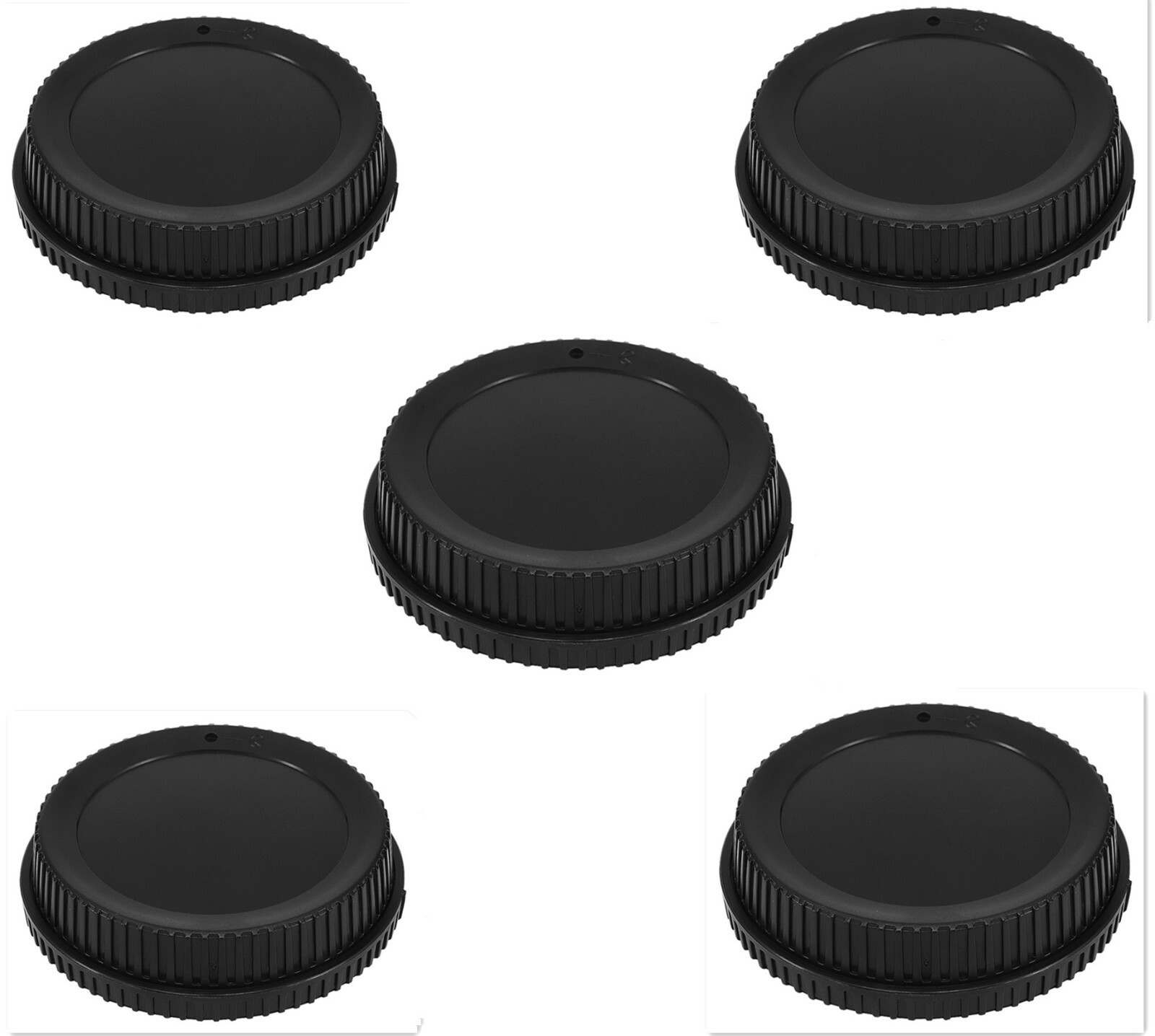 5 X Mount Lens Rear Cap Back Cover + Camera Body Cap Cover for Nikon Z