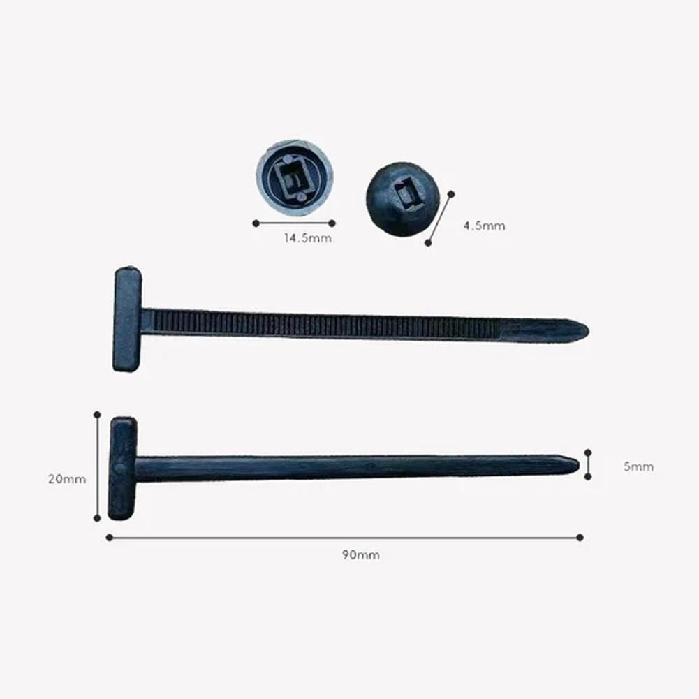 Universal Nylon Cable Tie Buckle, Heavy Duty Self-Locking Nylon Zip Ties Holder