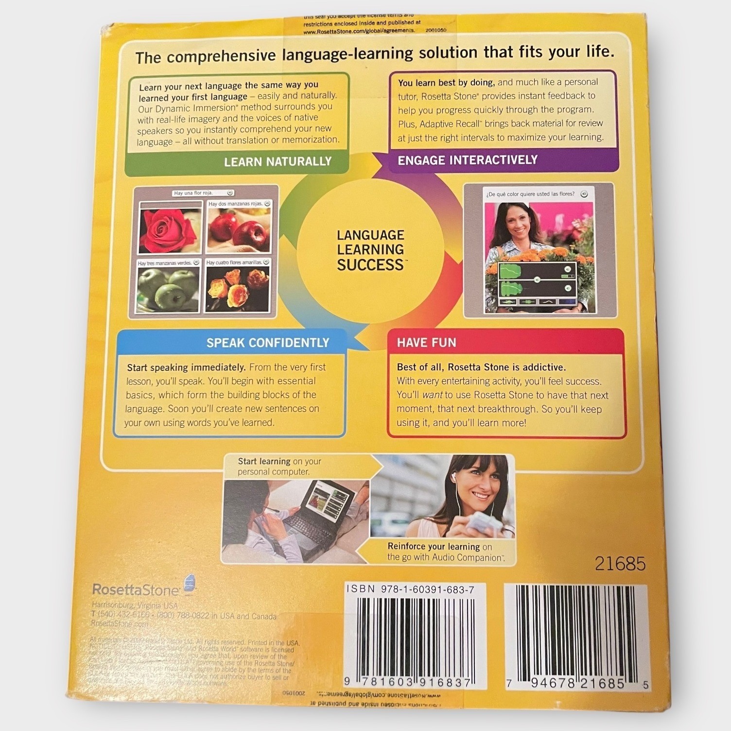 Rosetta Stone Italian Version 3 Level 1-3 Complete Language Learning Software