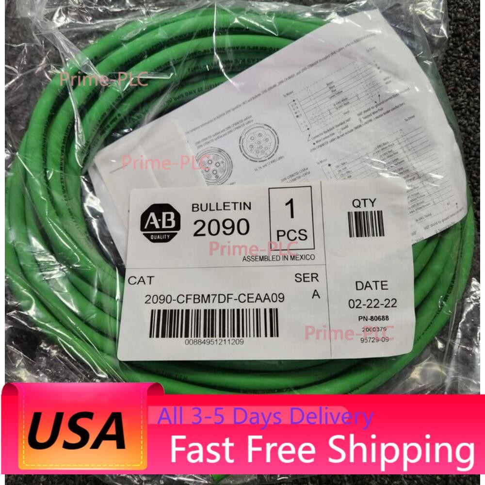AB 2090-CFBM7DF-CEAA09 CABLE MOTOR FEEDBACK 9M SER A US Free TAX