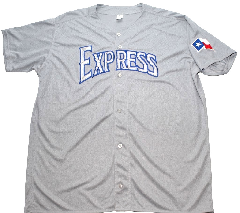 Round Rock Express 3XL Baseball Jersey, Texas Rangers Triple-A, Texas Flag
