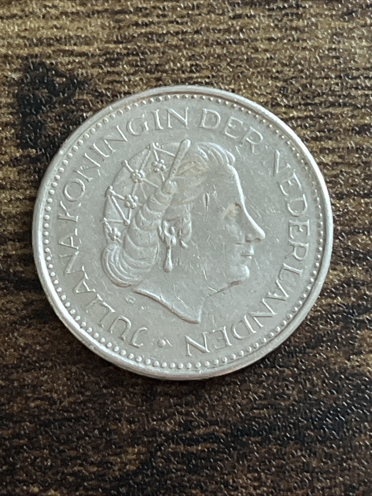1980 Netherlands 1 One Gulden Actual Coin TB4656*