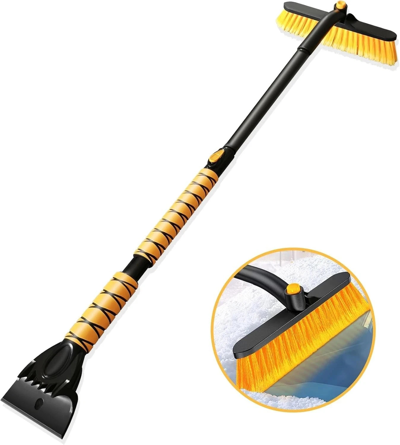 44 Inch Ice Scraper Snow Brush and Ice Scraper for Car Windshield,Extendable