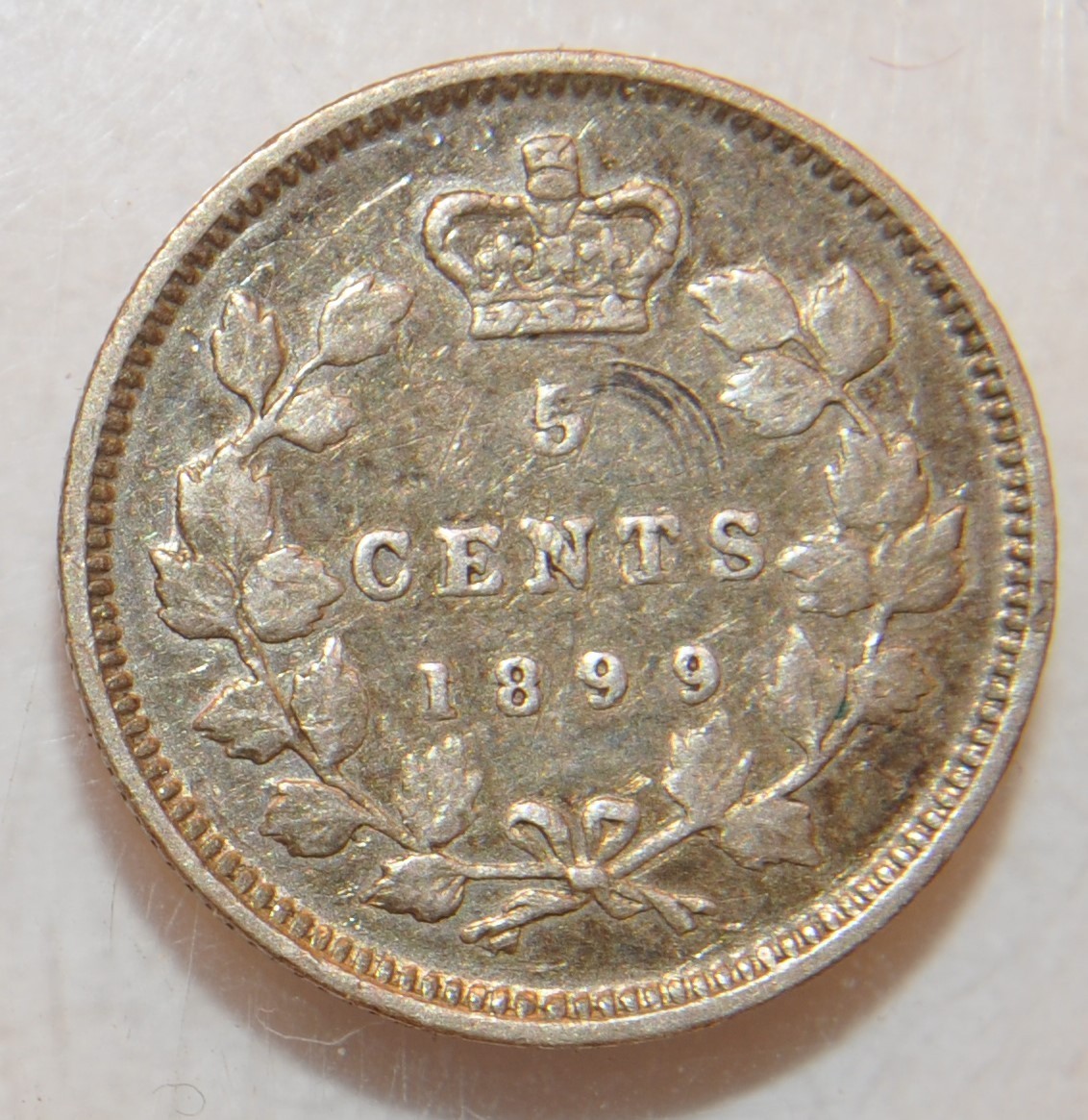 1899 Canada 5 cents lot 601