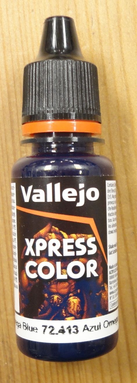 Vallejo Omega Blue XPress Color Miniatures Paint 18ml VAL72413 Express