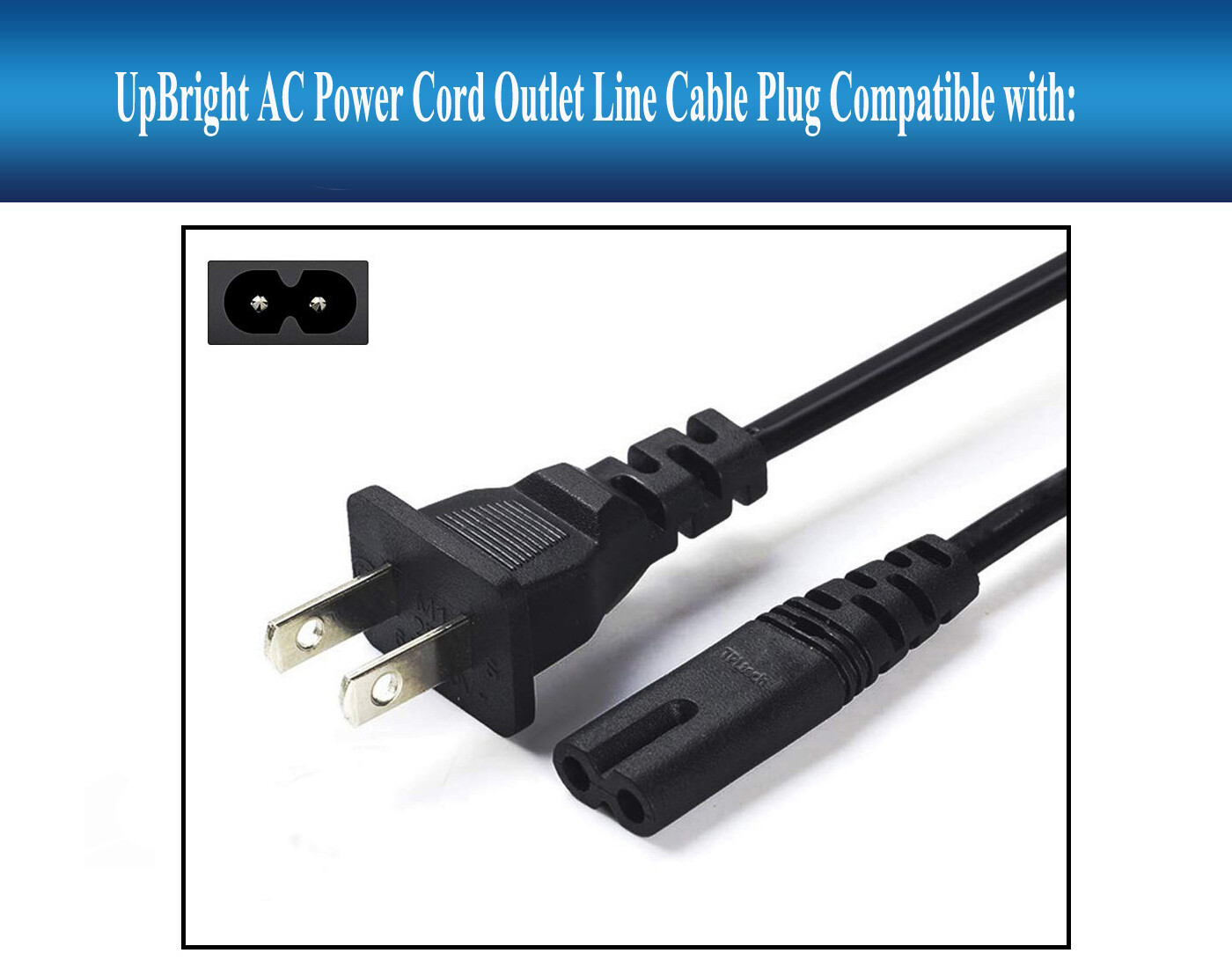 AC Power Cord or Car Charger For Gourmia GMF600 Portable 6Can Mini Fridge Cooler