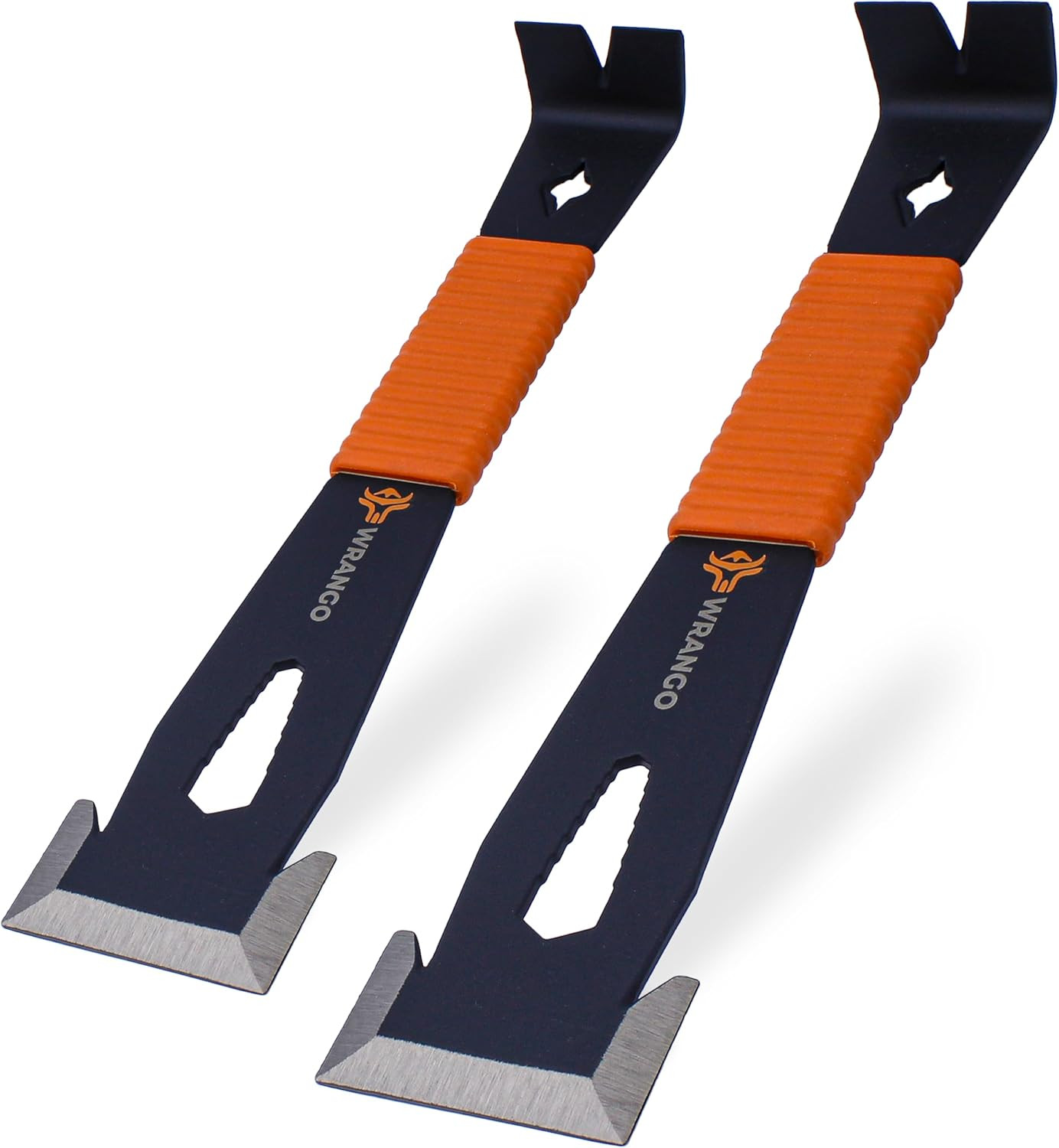 Wrango Tools 9.5" Trim Bar Pry Bar - Patented Small Pry Bar with Bolt Remover &