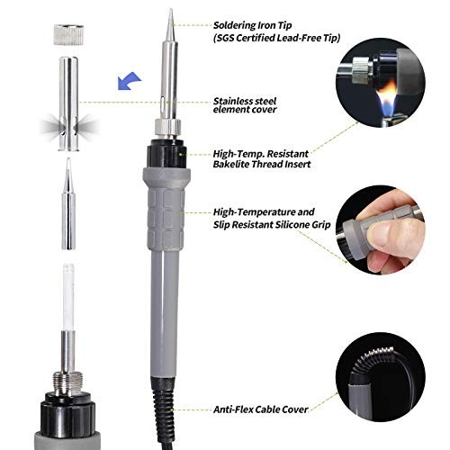 #948A Replacement Soldering Iron Handpiece/Handle for 948 Standard