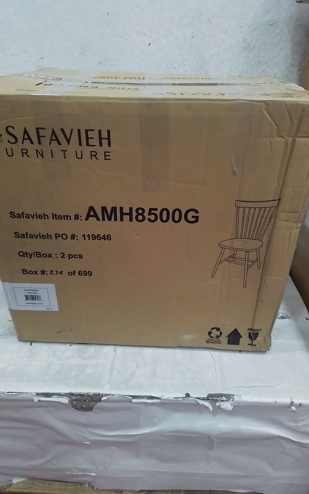 Safavieh PARKER SPINDEL SIDE CHAIR, Reduced Price 2172737891 AMH8500G