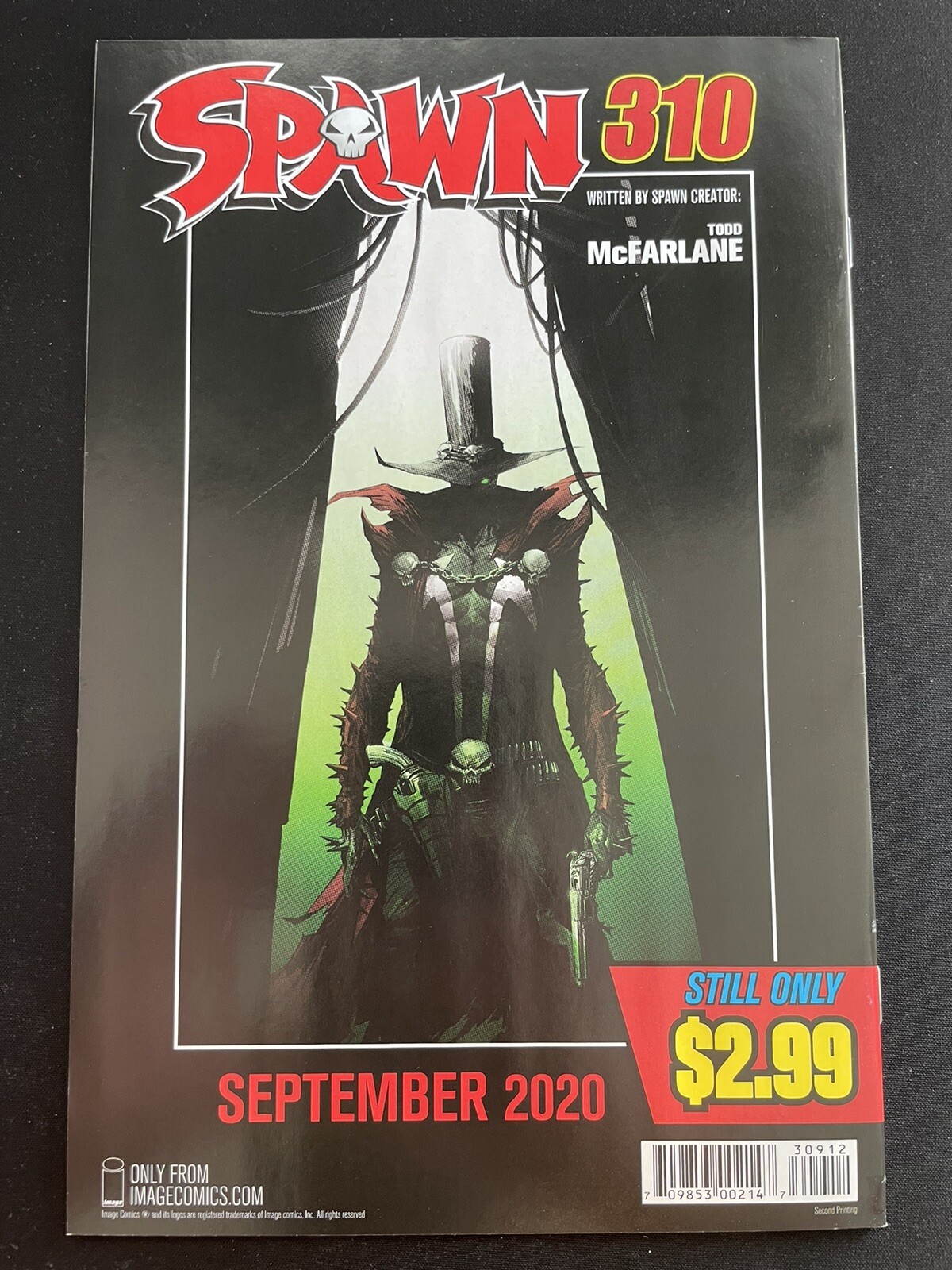 Spawn #309 Mcfarlane Variant Cover B Image Comics 2019 2nd Print 9.2 or Better