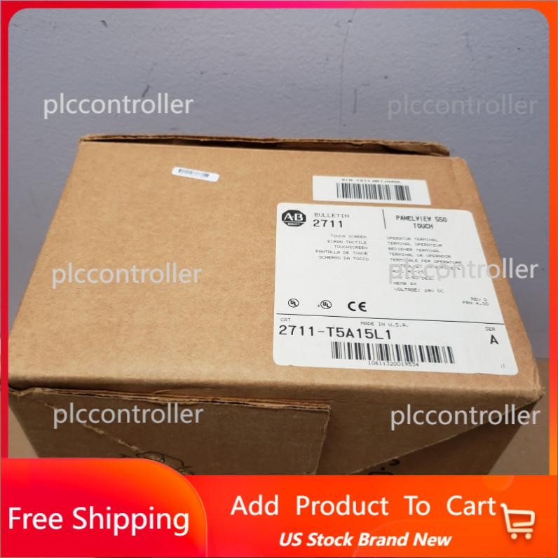 Brand  ALLEN BRADLEY PANELVIEW 550 2711-T5A15L1 SER A 2711 T5A15L1  US Free Tax