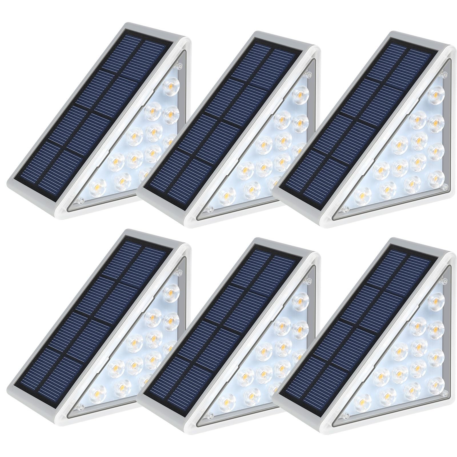 Illuminate Your Walkway at Night - Waterproof Solar Step Lights 6 Pack