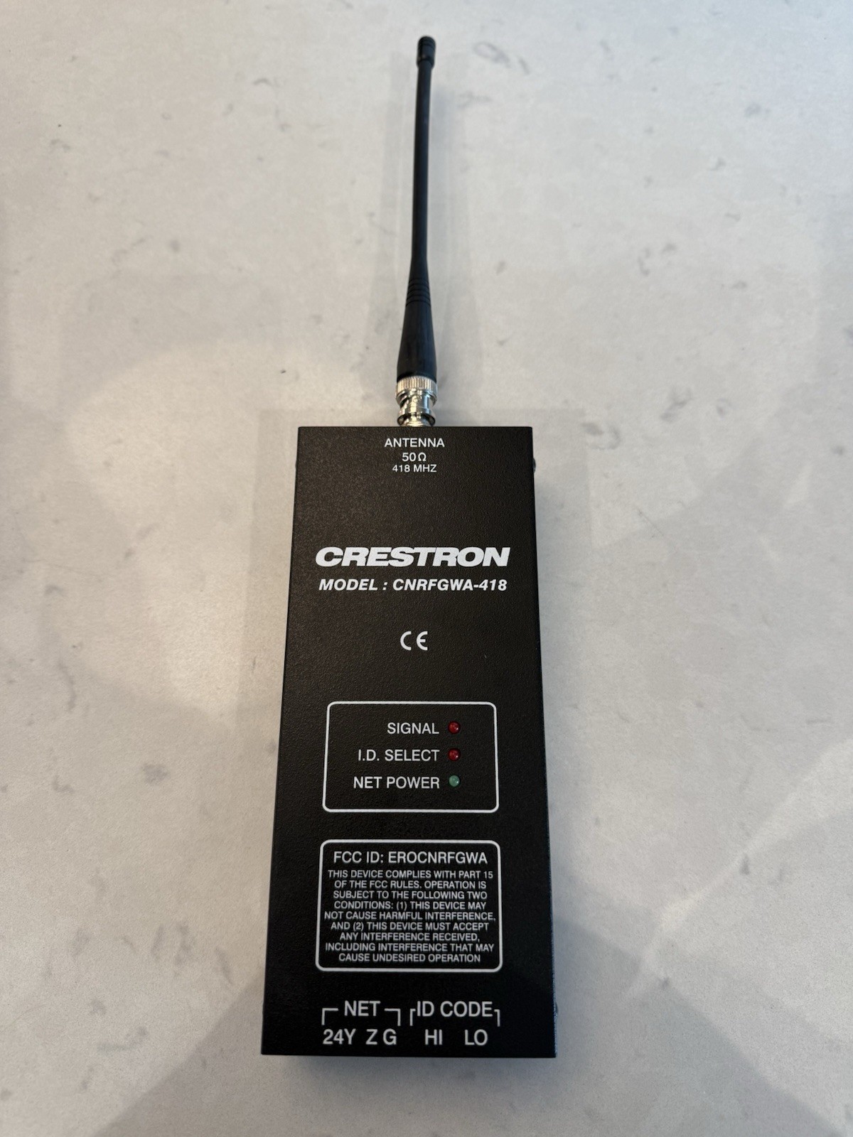 Crestron Antenna Model: CNRFGWA-418