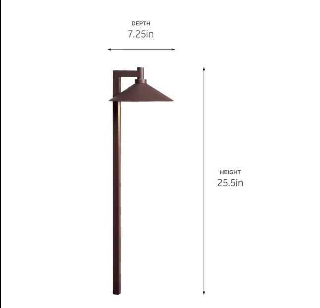 Kichler 15800-27 Archetectural Bronze 26" Led Path Light - Buy More And Save!