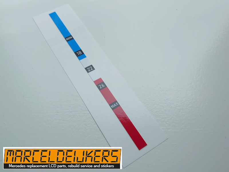 Mercedes Temperaturwählrad Sticker 1248212967 w124 w126 R129 W123