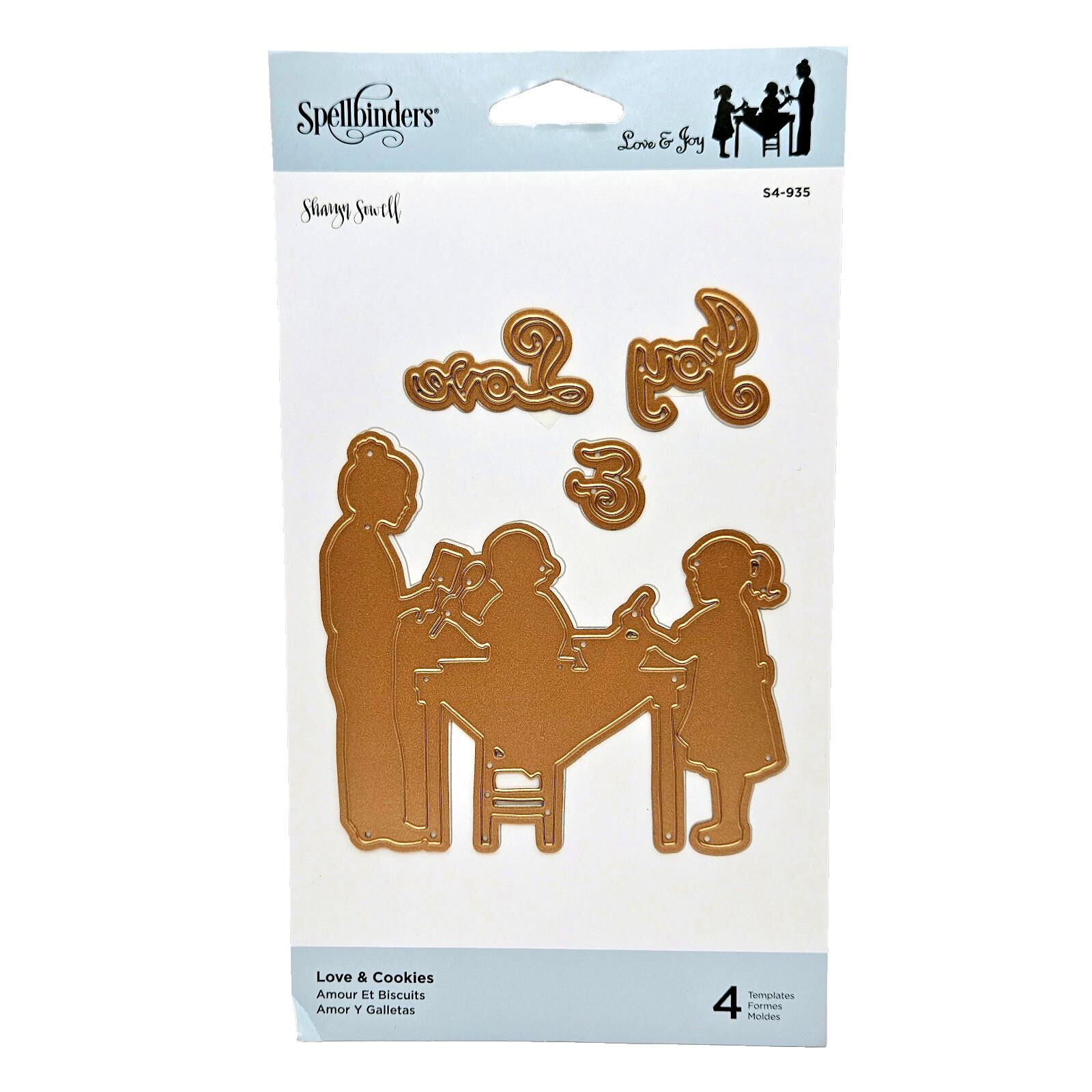 LOVE & COOKIES Spellbinders Cutting Dies Baking Mom Kids Boy Girl Holiday bb133