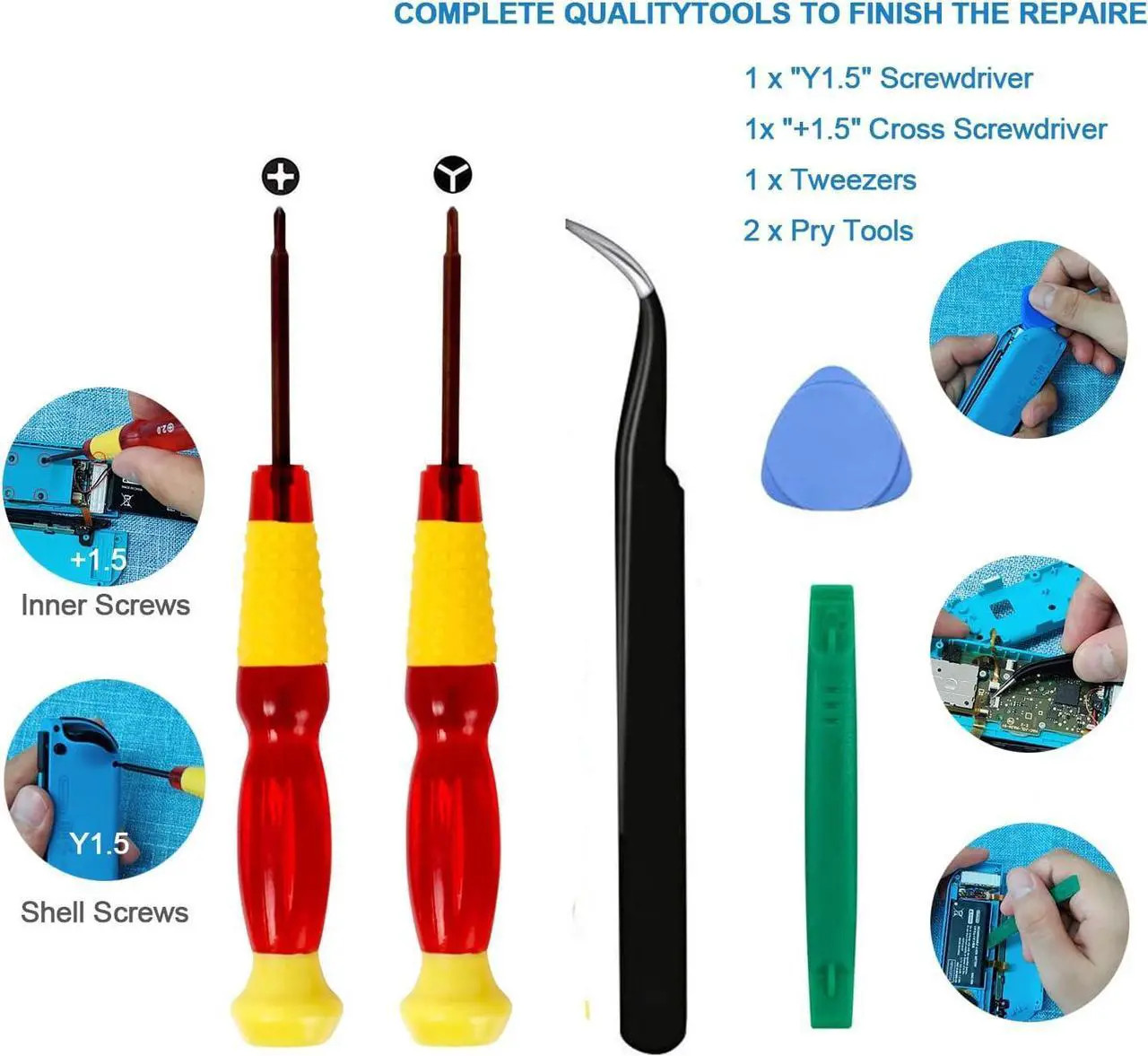 For Nintendo Switch Lite 19in1 Analog Joystick Replacement Repair Tool Kit Set