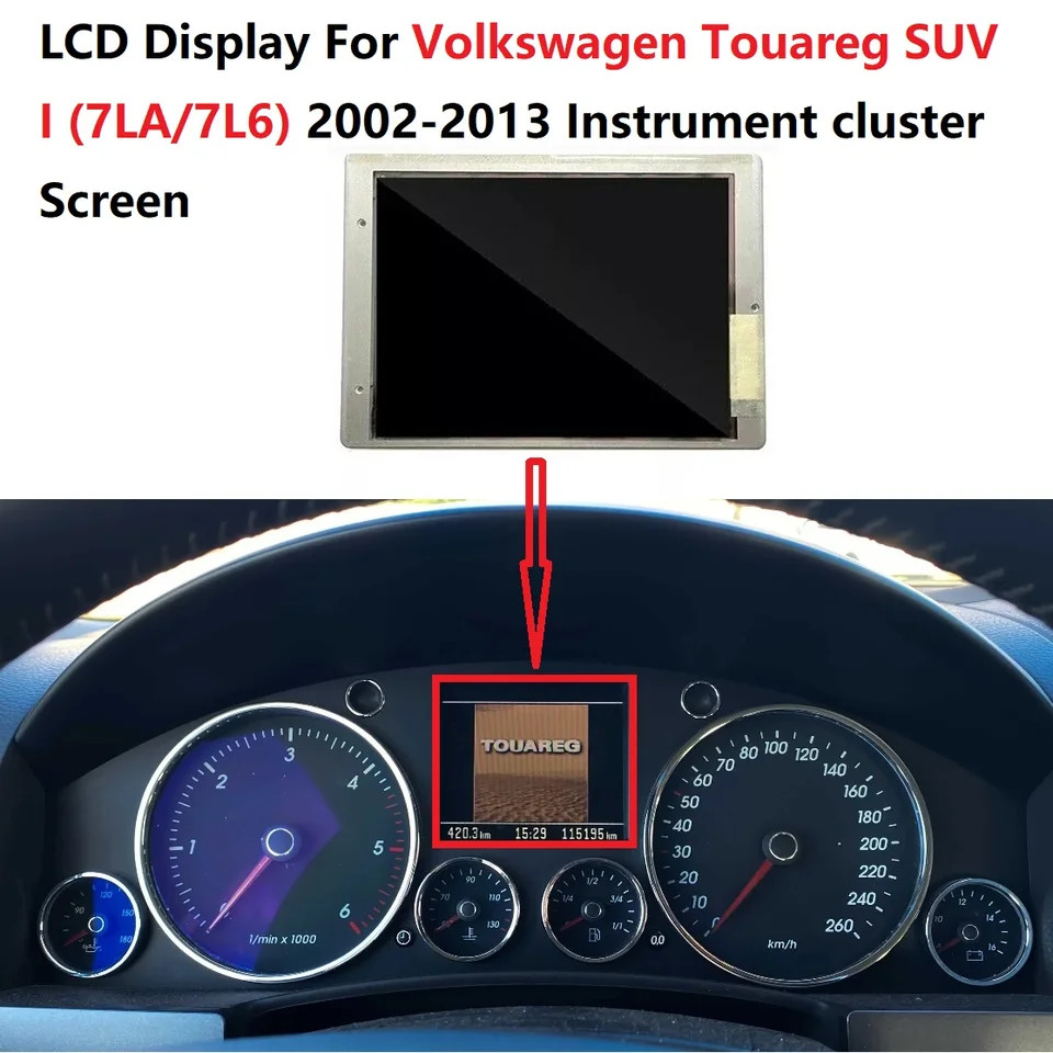 LCD Display For Volkswagen Touareg SUV I 7LA/7L6 2002-2013 Instrument Cluster