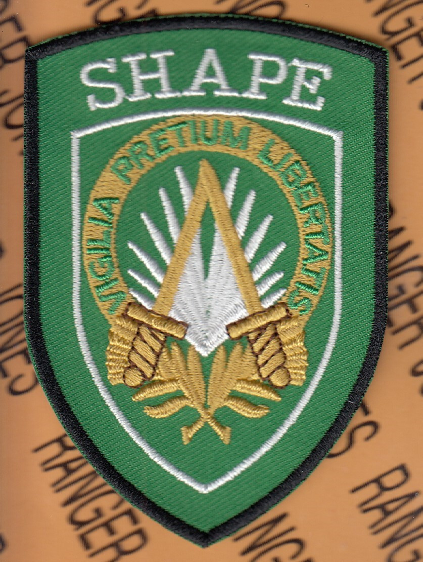 US Army Element SHAPE Supreme Headquarters Allied Powers Europe ~3.5" patch c/e