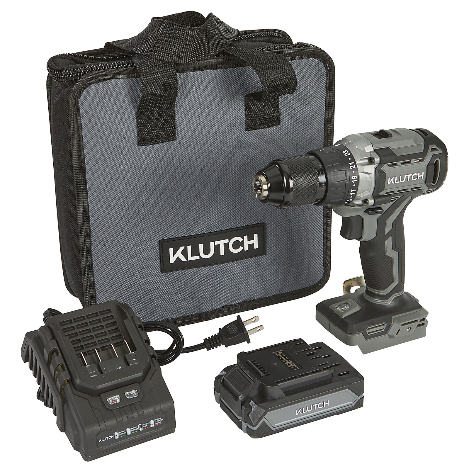 Klutch 1/2in. Brushless Drill/Driver Kit, KLiQ 20V, 440 In./Lbs. Breakaway