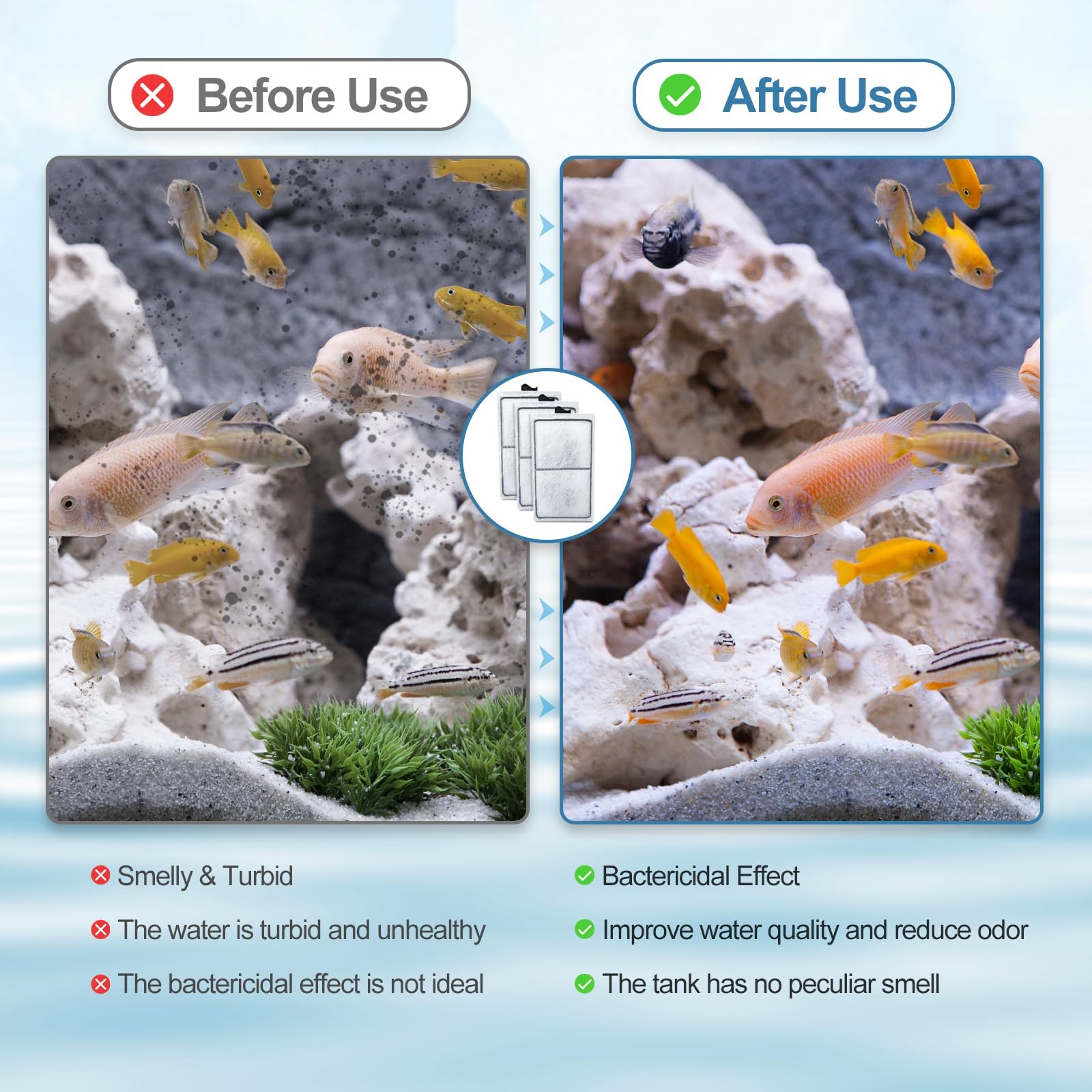 15 Pack PF-S Filter Cartridges Compatible with Silenstream PF10 Power Filters