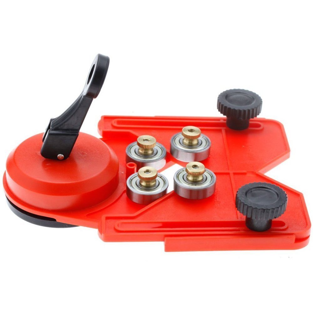 Open Box Drill Bit Hole Saw Guide Jig Fixture Vacuum Suction Base Cooler Input