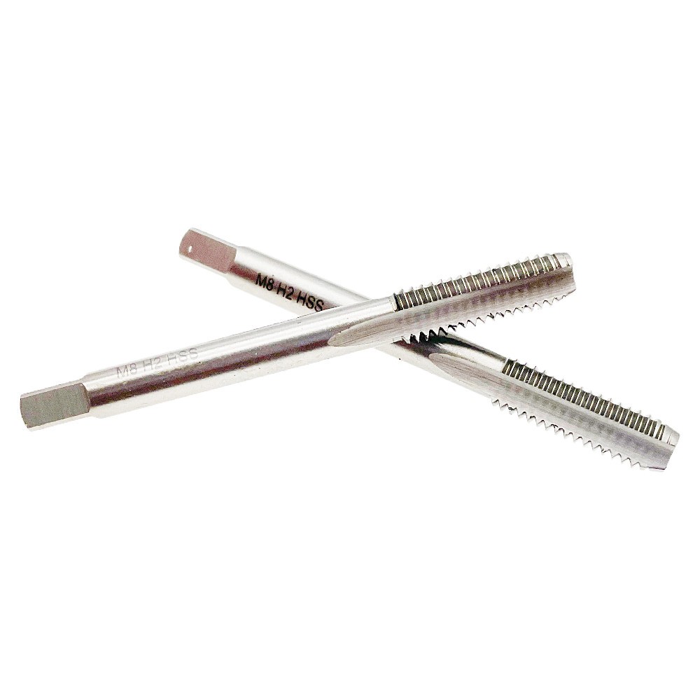 2Pc M8 x 1.25 Tap RH Right Hand M8 x 1.25mm HSS Metric Thread Tap Tool