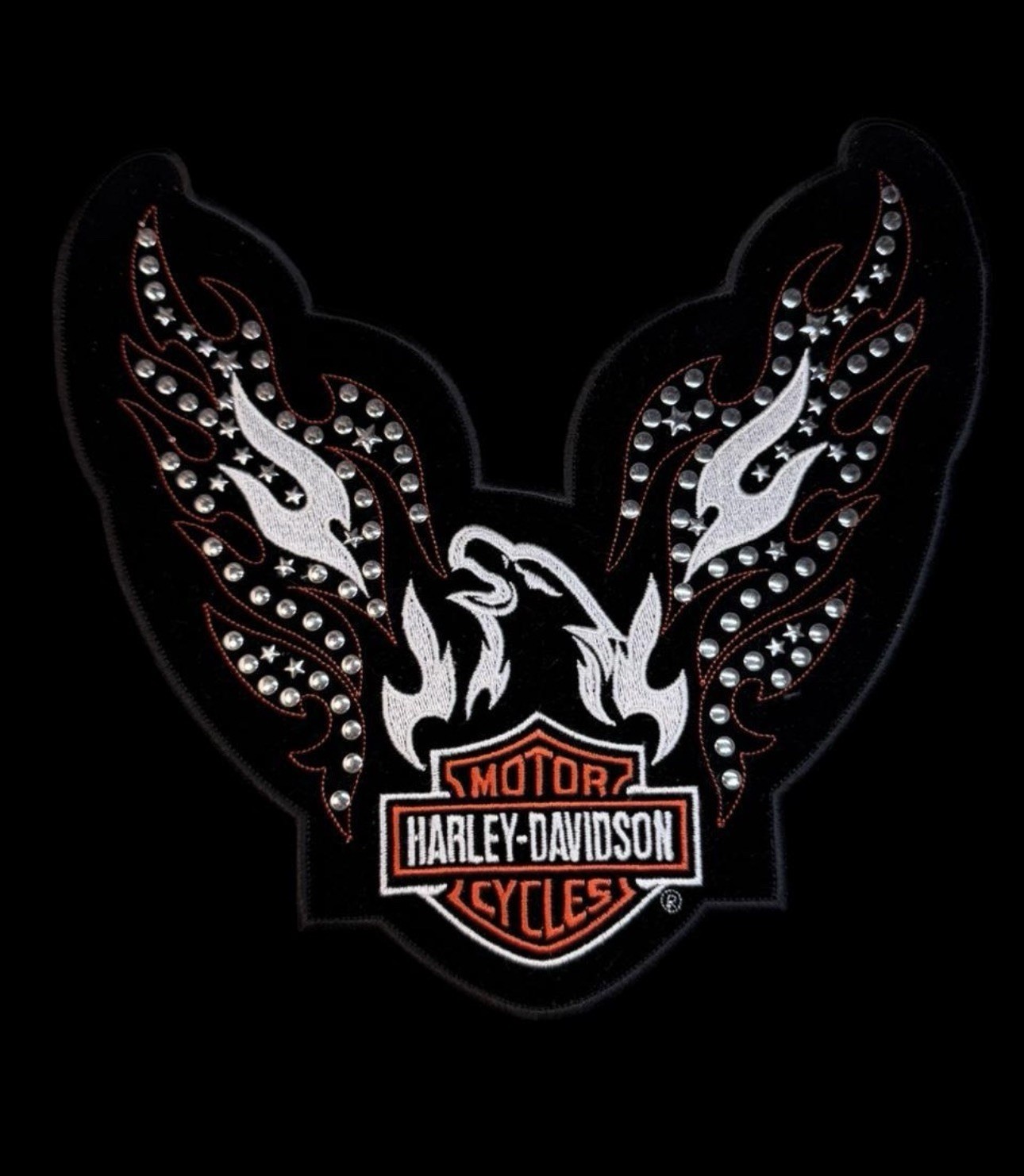 Harley bling Eagle back patch motorcycle HD lady rider biker chick collectible