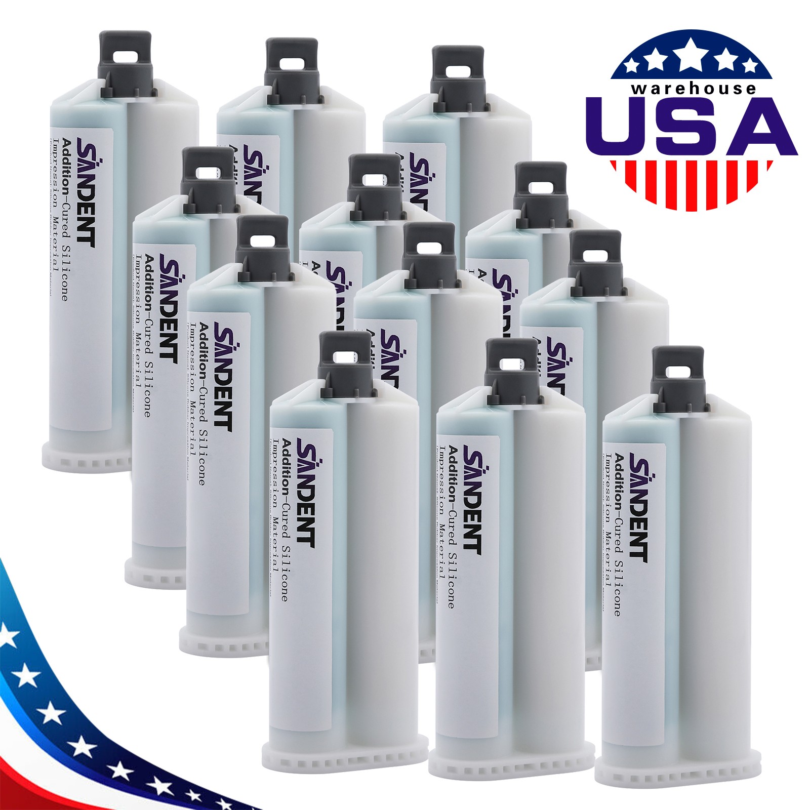 HEAVY BODY VPS Impression Material REGULAR SET - - 12 X 50ml Cartridges