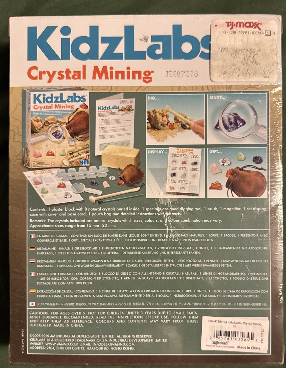 NEW & SEALED! KidzLabs Crystal Mining Kit
