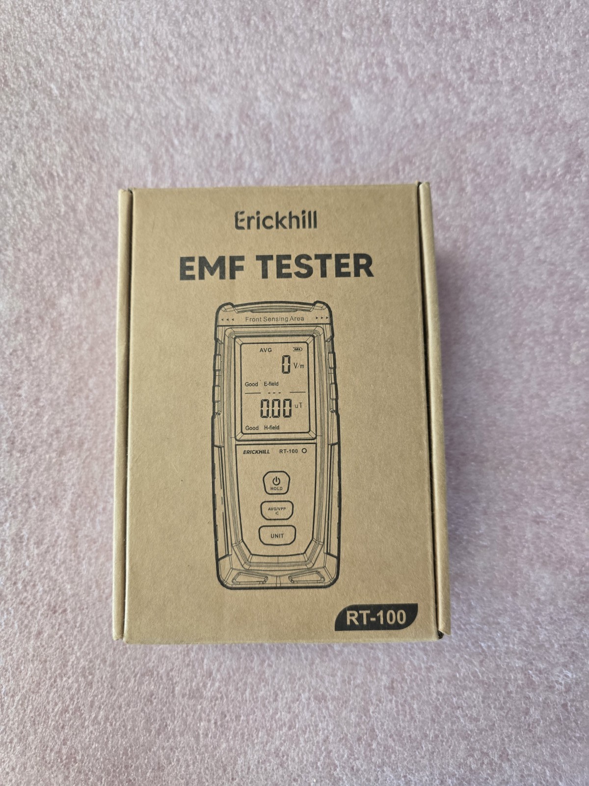 ERICKHILL RT-100 EMF Meter 1V/m-1999V/m Electromagnetic Radiation Tester