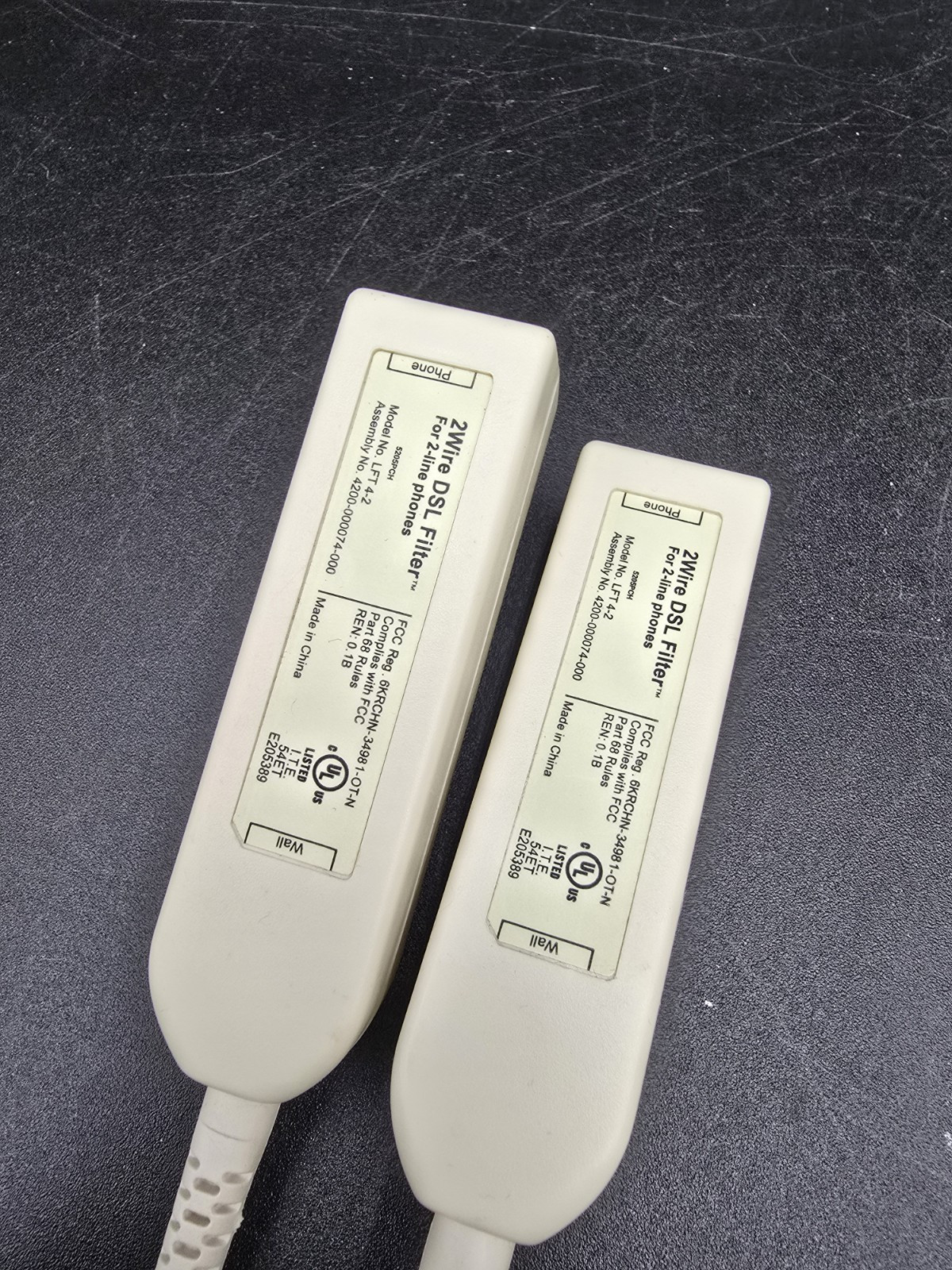 2 - PACE / 2-WIRE DSL FILTER / BLOCKER / Z-BLOCKER / LINE CONDITIONER