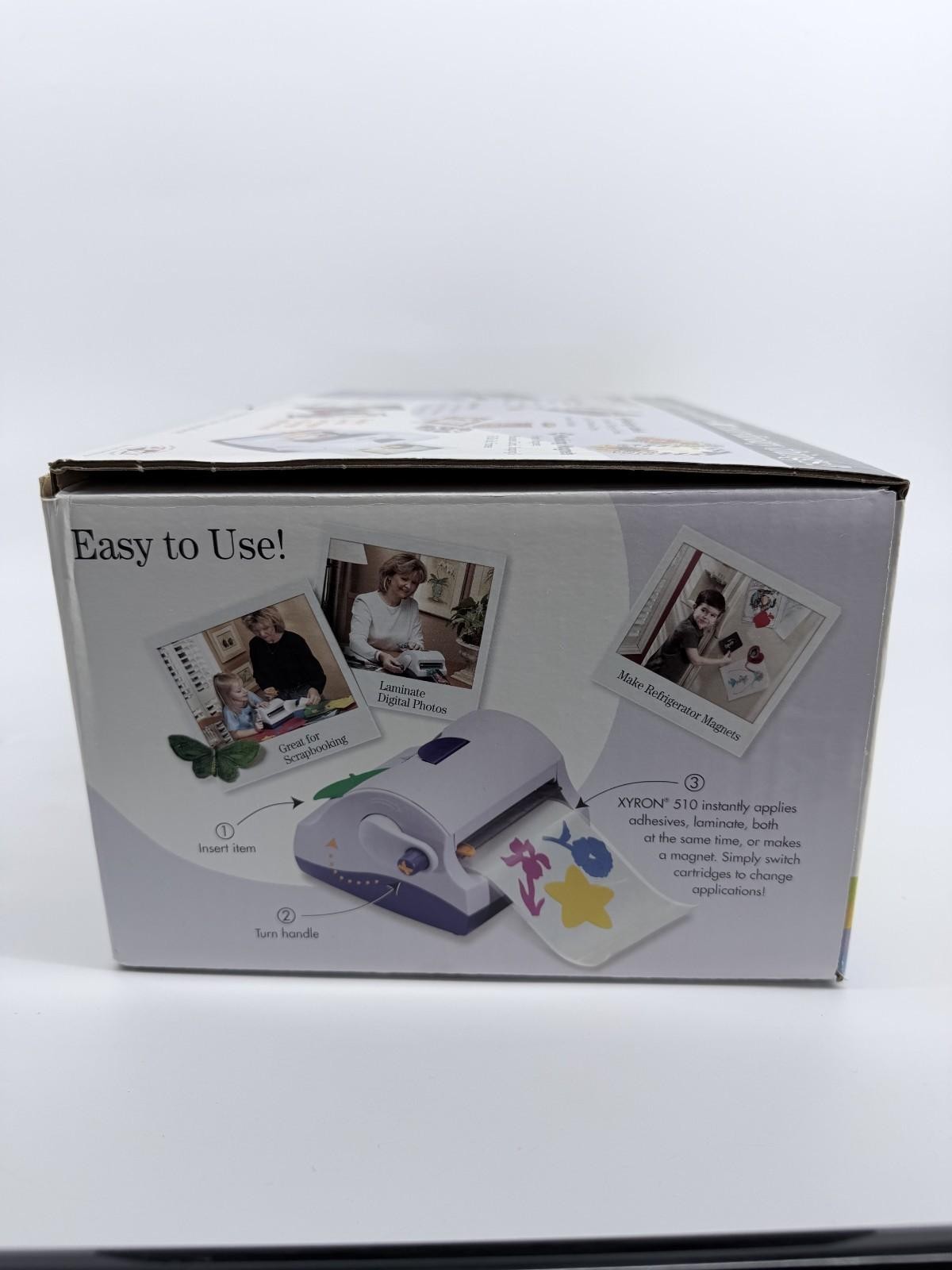 Xyron Model 510 Creative Sticker Tool Multi-Use Laminating Machine w/ 2 refills
