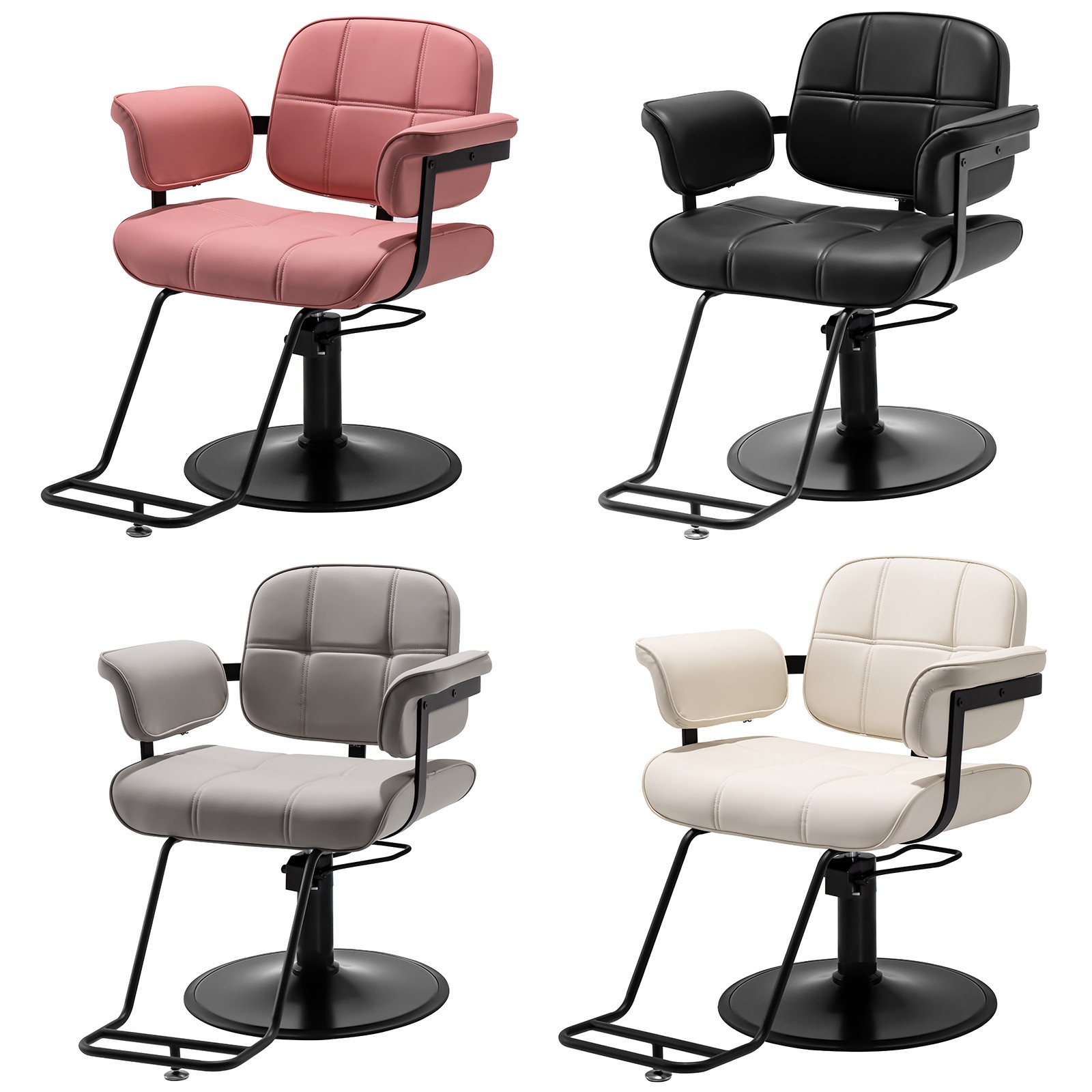 New Black/White/Gray/Pink All Purpose Hydraulic Barber Chairs Salon Beauty Spa