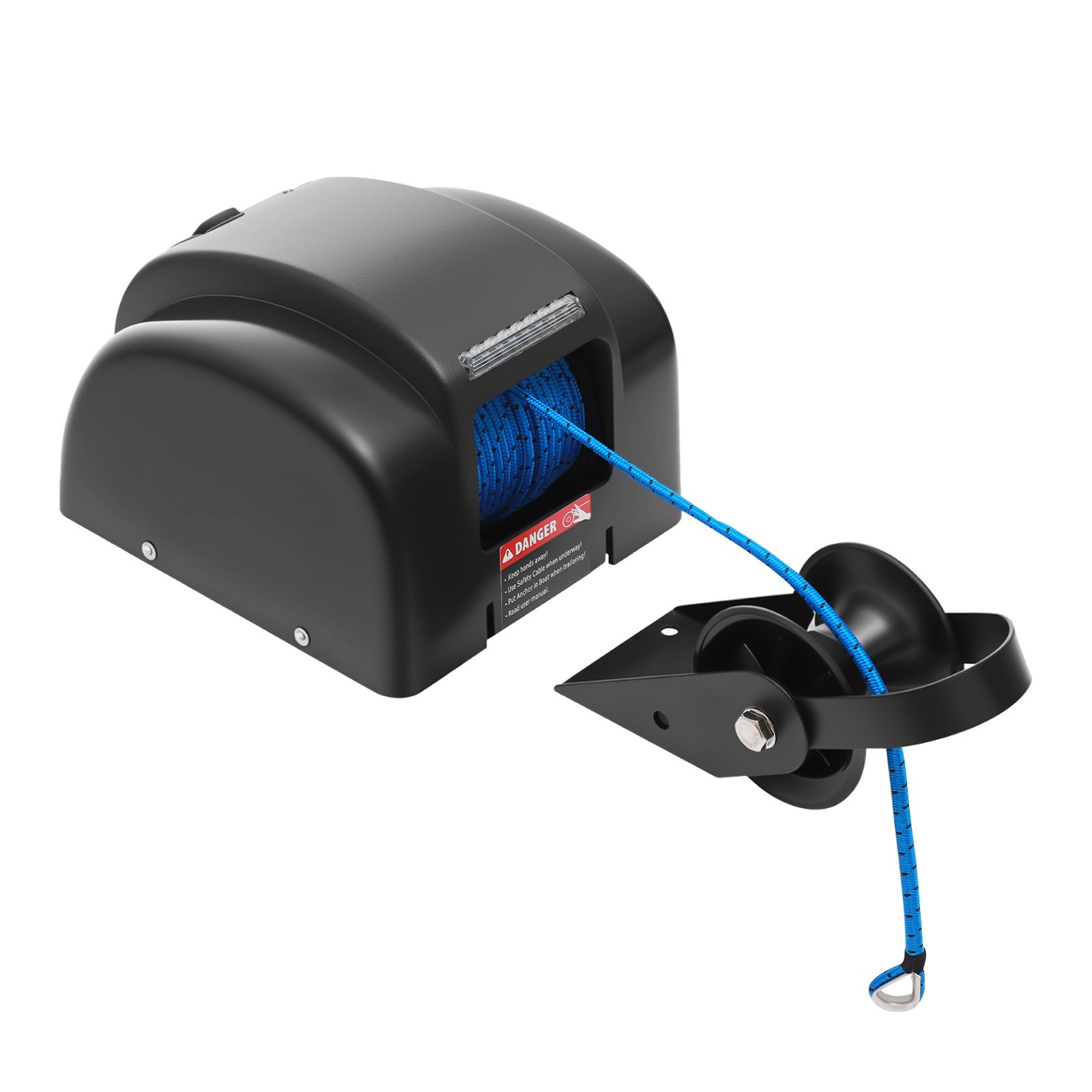 Electric Anchor Winch W/ Remote Control Kit Boat Marine Winch 45LBS