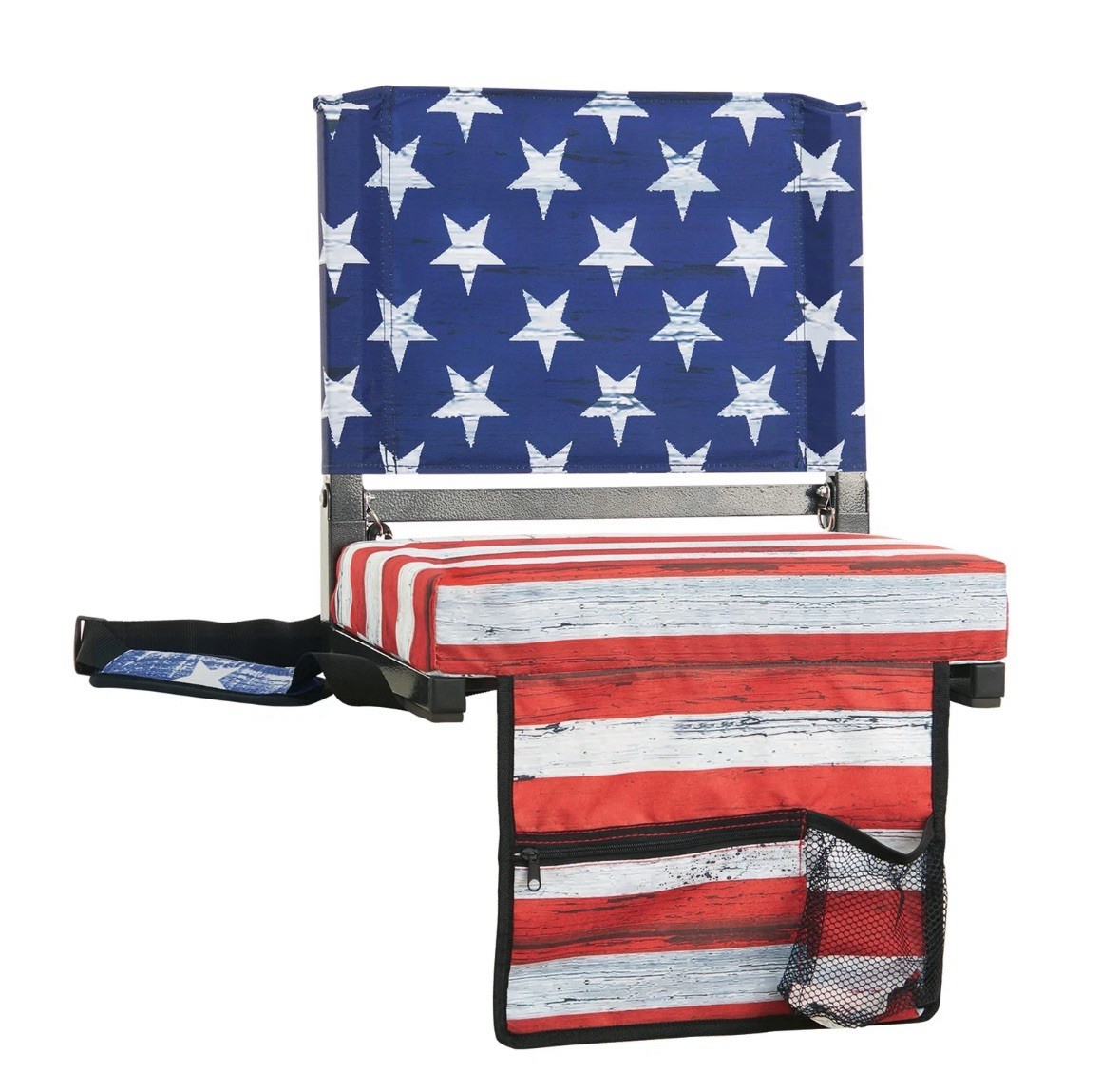 Back Support Padded Bleacher Seats with Shoulder Strap - Stadium Chairs