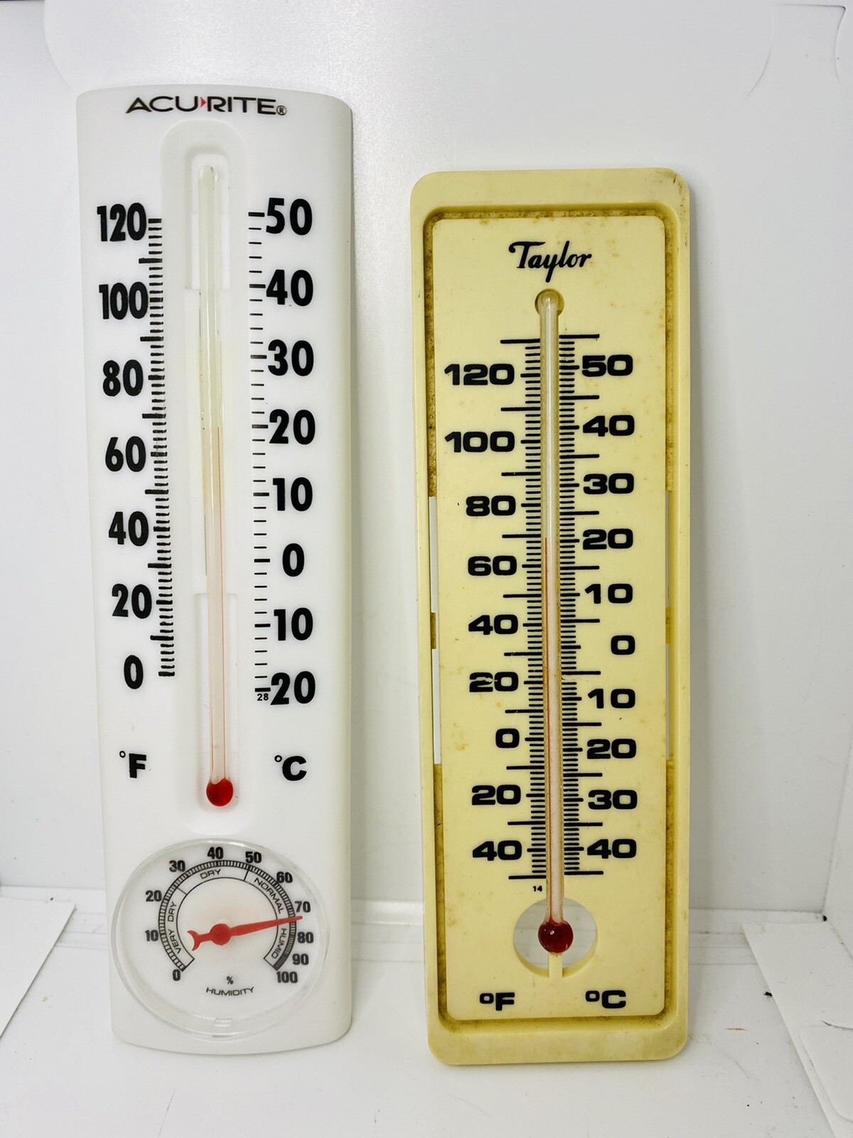 TWO WALL THERMOMETERS BUNDLE Taylor Accurite