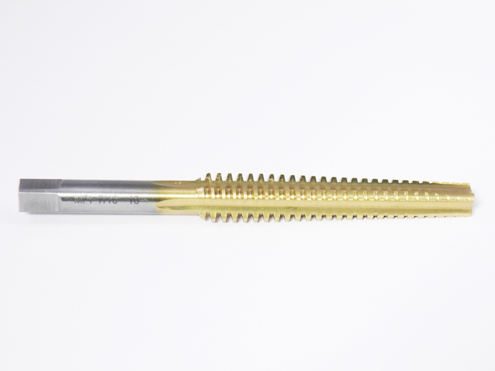 ACME Tap 7/16" 10tpi High Speed Steel Left or Right Hand Titanium nitride Coated