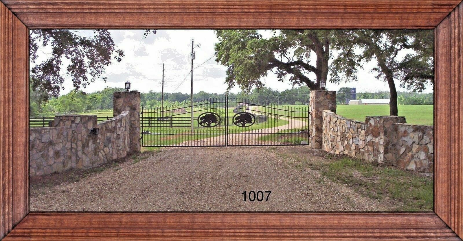 On Sale! #1007 18' Driveway Gate Wrought Iron Style Steel Metal Home Security