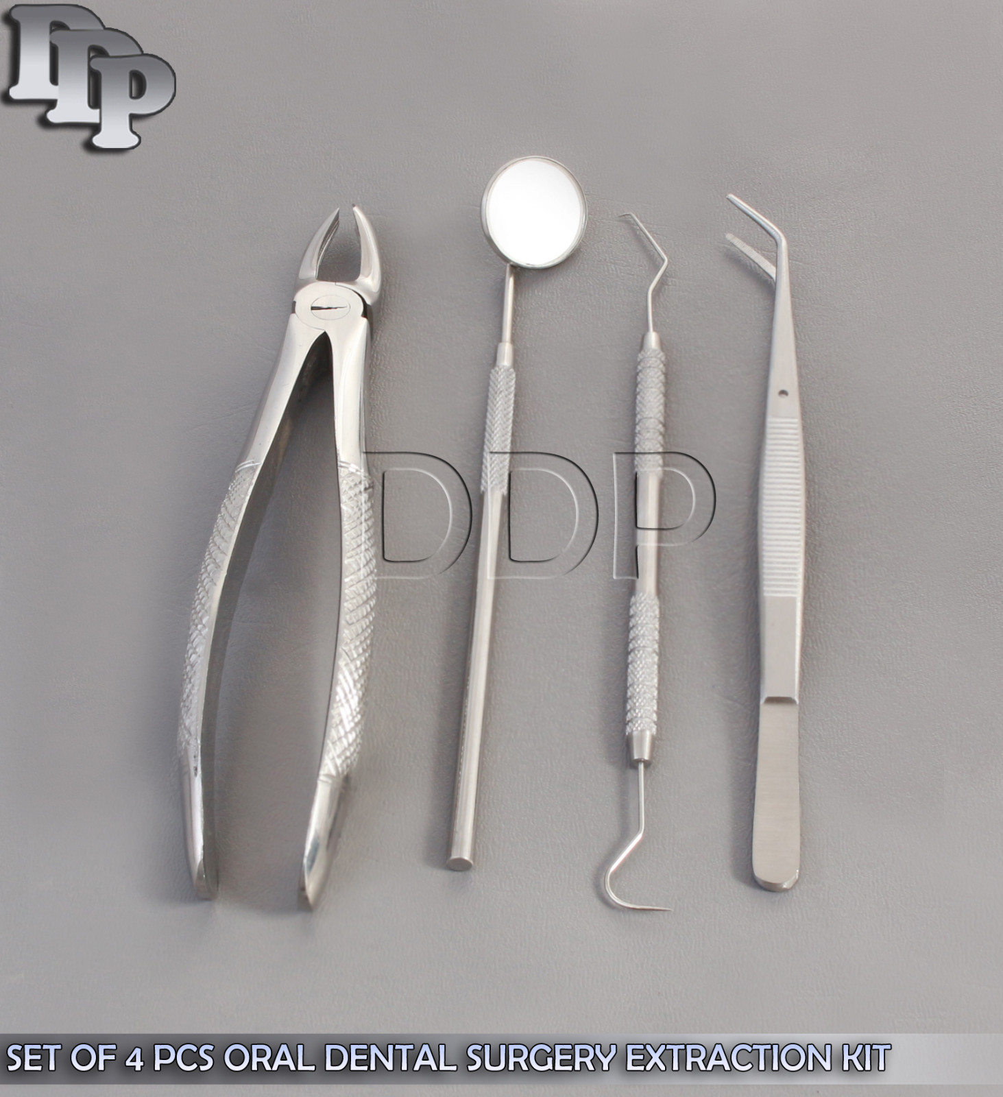 SET OF 4 PCS ORAL DENTAL SURGERY EXTRACTION KIT WITH EXTRACTING FORCEPS #18