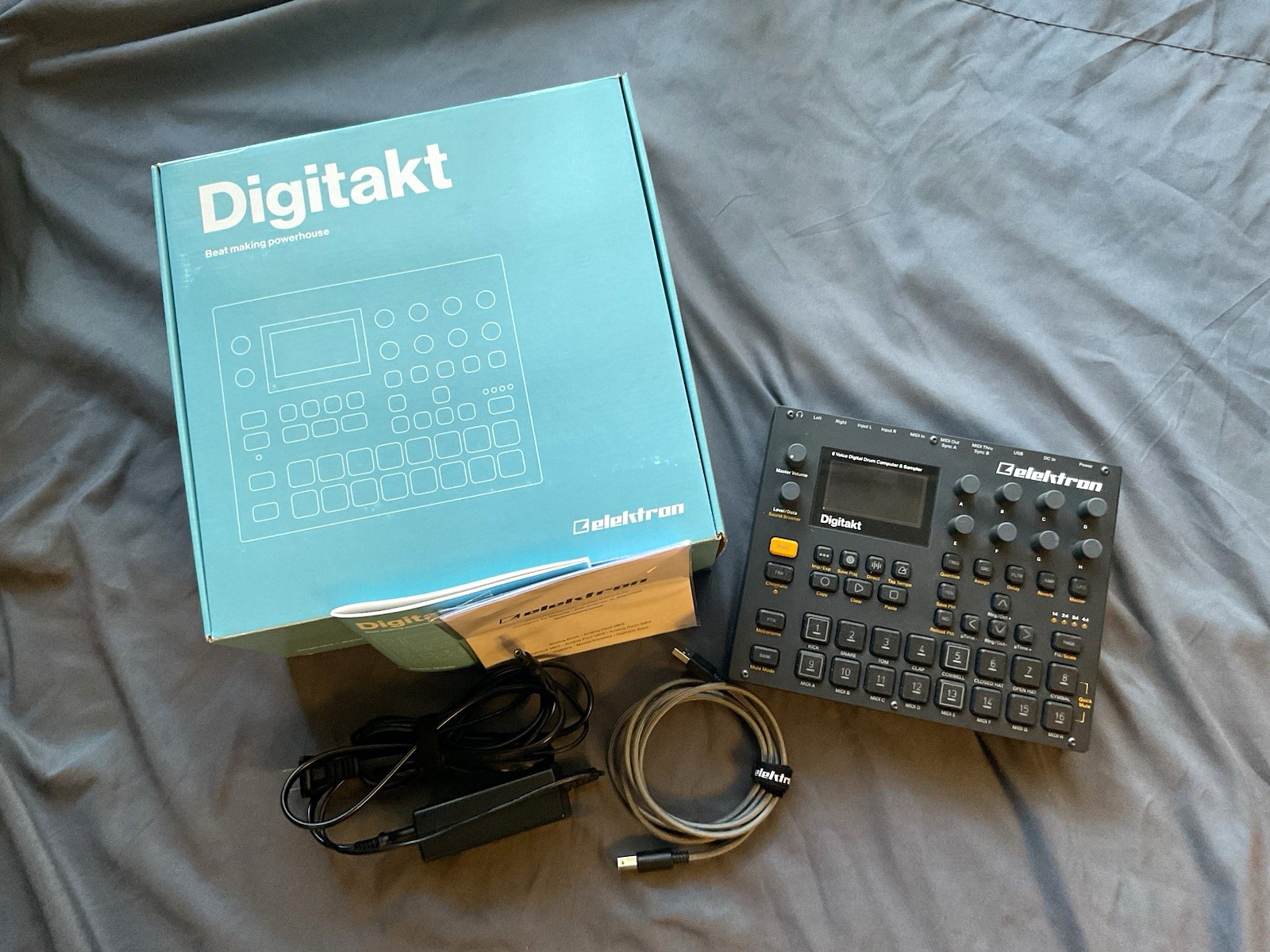 Elektron Digitakt 1 Digital Tabletop Sampler USB MIDI Delay/Reverb Black