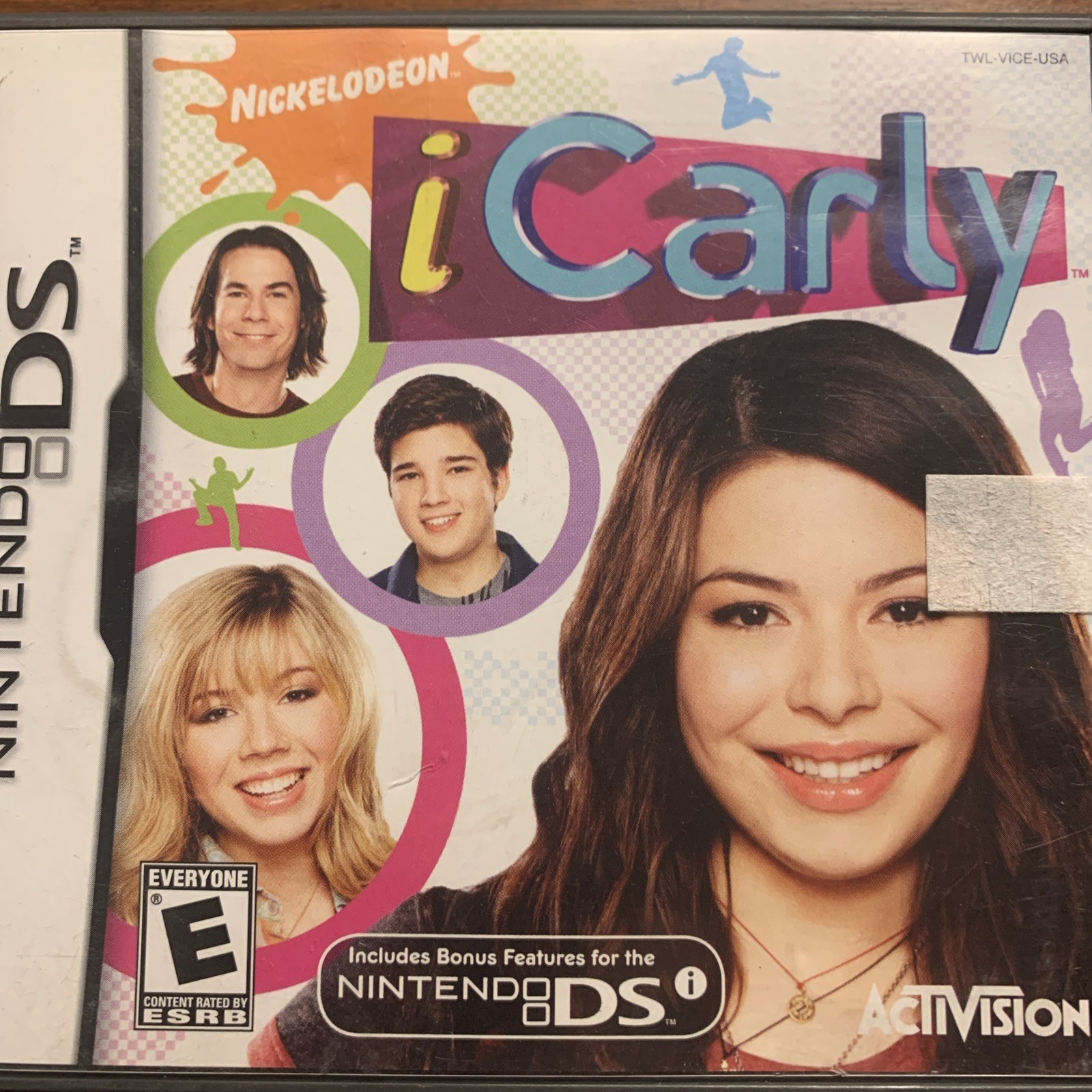 iCarly Nickelodeon Nintendo DS - Authentic USA ***CASE ONLY*** NO GAME****