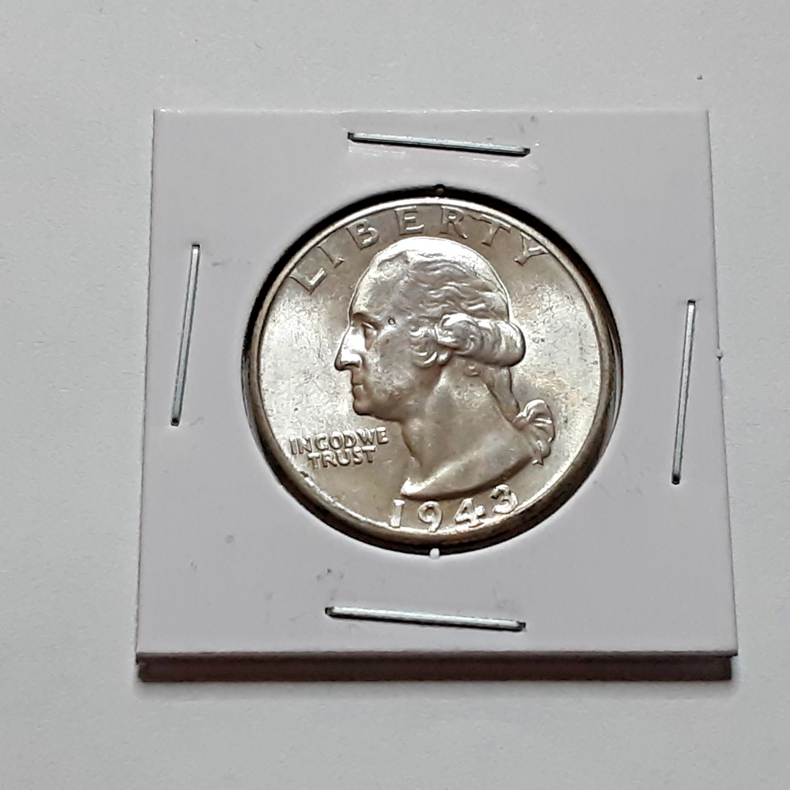 BU Condition 1943 D Silver Washington Quarter!!  Nice Coin!   K3