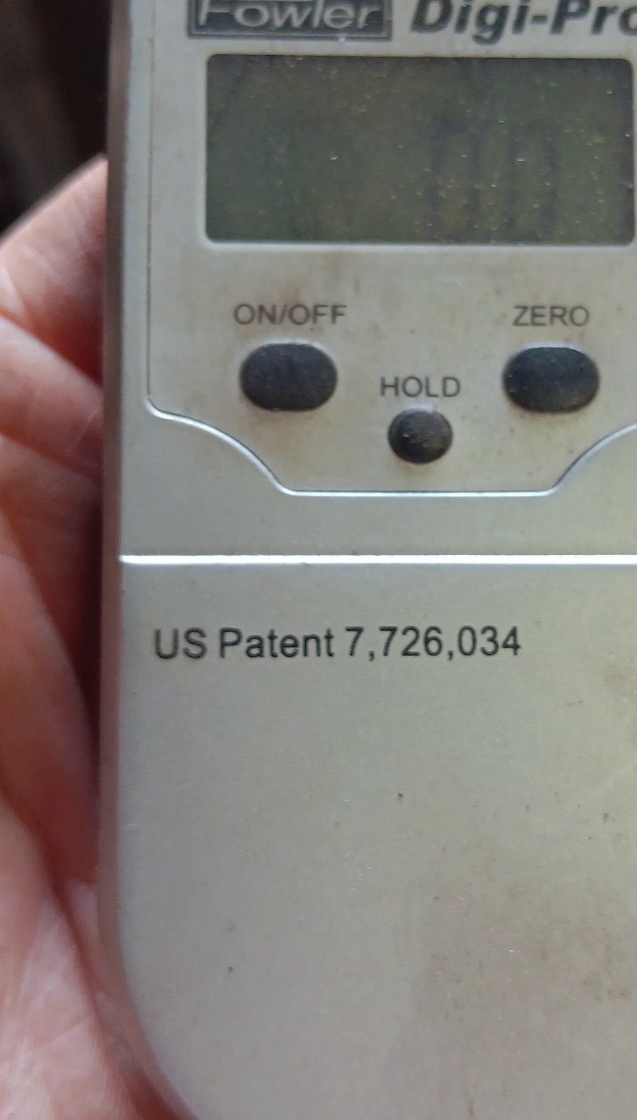 Fowler Digi-Pro Digital Protractor Angle Measurement Tool US Patent 7,726,034